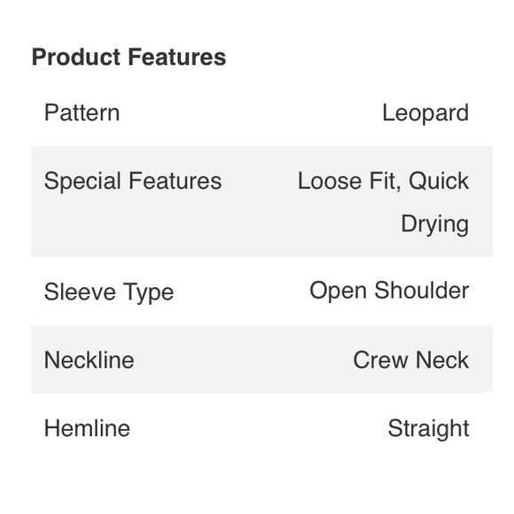 Leopard print Chiffon Open Shoulder Blouse - Picture 6 of 8